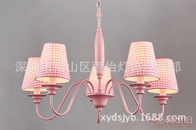 儿童房吊灯 美式简约温馨浪漫女孩卧室灯推荐